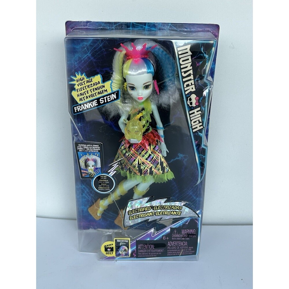 Monster High Electrified Frankie Stein Doll 2017 Mattel Lights Sounds NIB